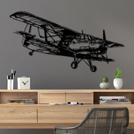 Wallity Aereo-1 Escultura de Pared Negra